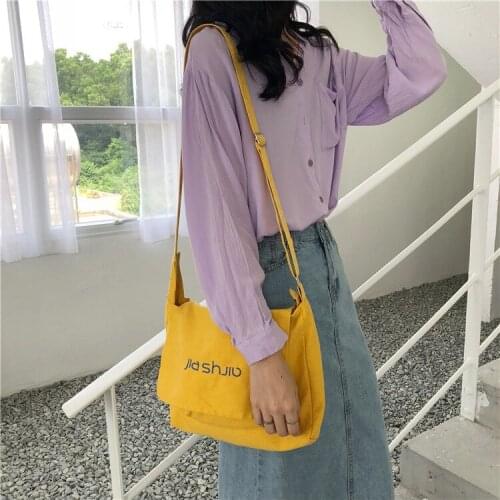 2019 new handbag bags casual canvas zipper open pocket totes shoulderbags computer commuter bule bags students satchel