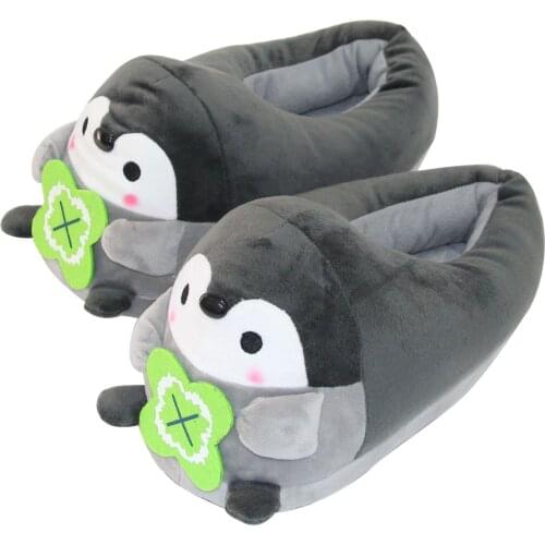 2021 New Arrival Cute Soft Animal Plush Slides Women Man Winter Warm Cotton Shoes Home Comfortable Warm Cartoon Slippers Drop