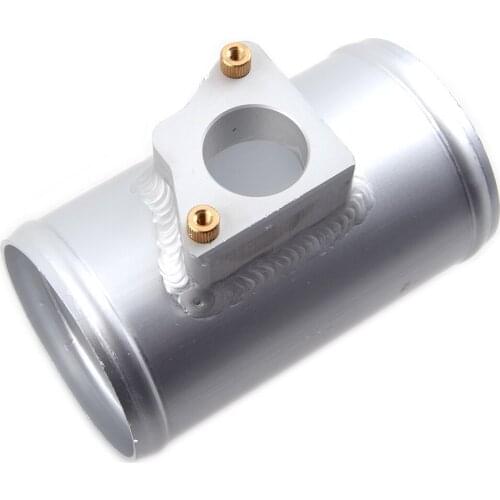 MAF Mass Air Flow Meter Sensor Mount Adapter Tube 70mm Silver for Universal Vehicles Aluminum Alloy