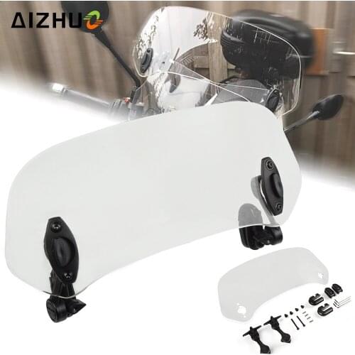 Motorcycle Adjustable Wind Screen Windshield Spoiler Air Deflector for YAMAHA FJR 1300 XT1200ZE FJ-09 MT-09 MT-10 MT09 MT10