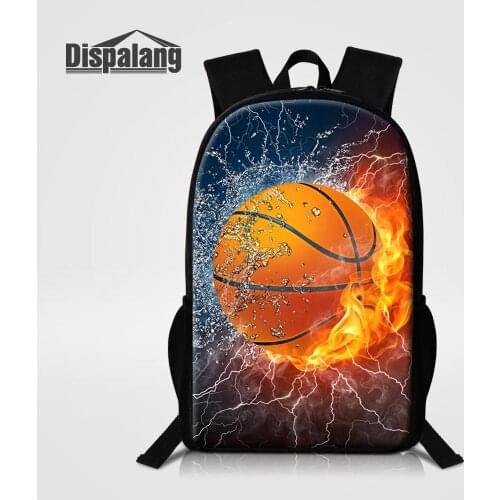 Custom Your Logo Basketball Football School Bags Boys Cool Backpack 16 Inch Polyester Male Bagpack Children Daily Daypack Rugtas