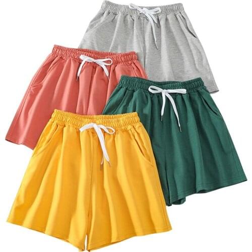 Sports Shorts Women Summer 2021 High Waist Wide Legs Sports And Leisure Shorts Loose Plus Size Fashion Beach Women Shorts
