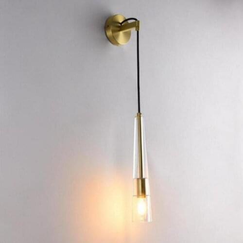 Modern Luxury Crystal Wall Lamp Bedside Master Bedroom Led Stair Light Aisle Staircase Nordic Living Room Led Wall Light