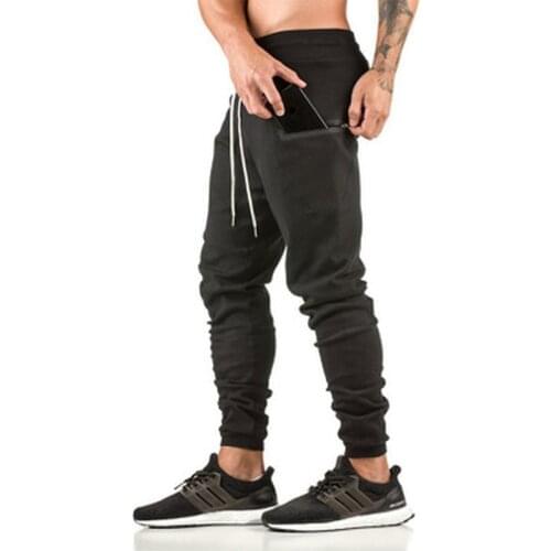 Sweatpants Plus Size Men Joggers Track Pants Elastic Waist Sport Casual Trousers 2021 Spring Baggy Fitness Gym Clothing Black