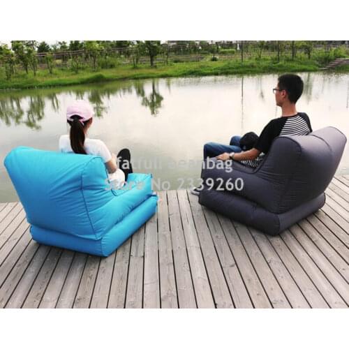 COVER ONLY,no filler -wholesale custom printed folding beanbag chair, outdoor beanbag