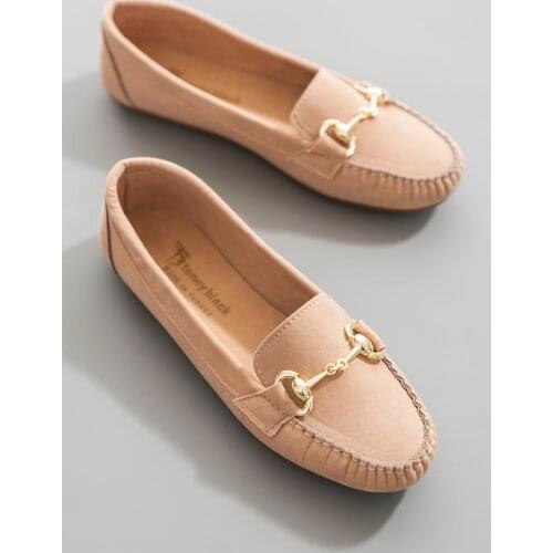 Tonny Black Yellow Suede Women 'S Loafer Shoes