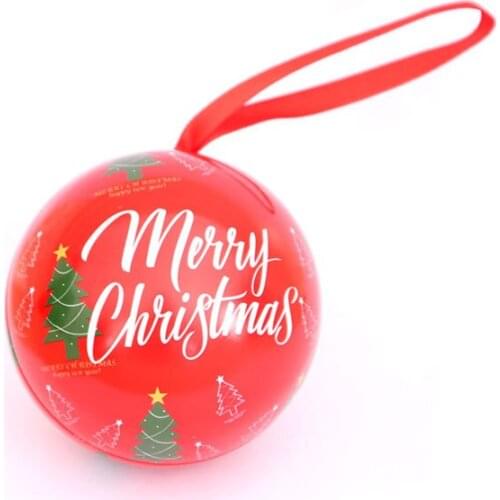 7 Cm Christmas Tree Decor Ball Candy Jar Storage Xmas Tree Hanging Balls Ornament Decor Christmas Candy Cane Ball Kids Gift