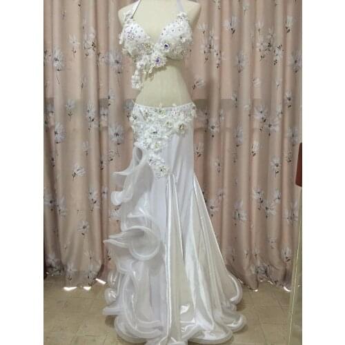 Bellydance oriental Belly Indian gypsy dance dancing costume costumes clothes bra belt chain scarf ring skirt dress set suit 306