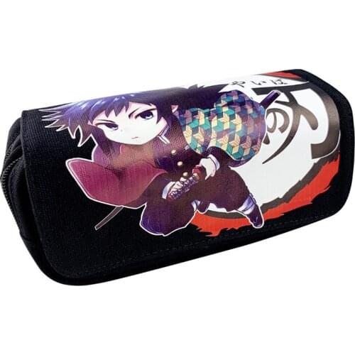 Demon Slayer: Kimetsu No Yaiba Student Stationery Box Backpack Cartoon Wallet Pencil Box