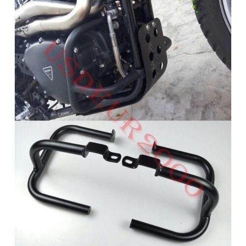 Highway Engine Guard Crash Bars Protectors for Triumph Scrambler 900 2006-2016 06 07 08 09 10 11 12 13 14 15 16 Black