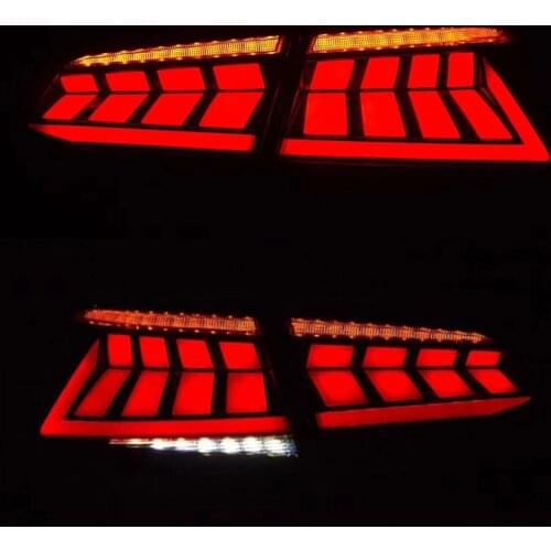 1 Pair LED Tail Light Taillight Rear Fog Lamp + Brake + Reverse + Dynamic Turn Signal For Volkswagen VW Passat B8 2017 2018 2019