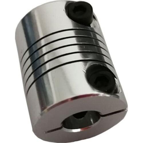 1PCS 10X6.35MM D25L30 Aluminum Z Axis Flexible Coupling For Stepper Motor Coupler Shaft Couplings 3D Printer Parts Accessory