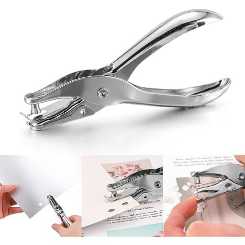 1Pcs Metal Handle Hole Plier Puncher Circle Card Cut Single Hole Cardmaking Tool For Jewelry Making Package Accessories Tools