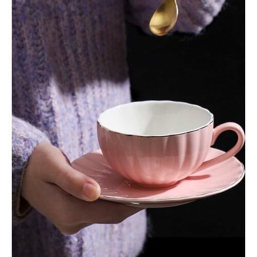 220ml European Style Creative Ceramic Cup Porcelain Coffee Cups Tea Mugs Office Breakfast Milk Mug Water Drinkware Wholesale