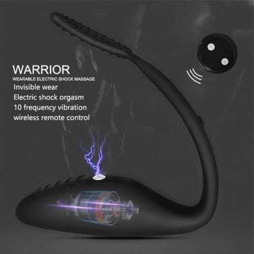 Wireless Remote Control Anal Plug Butt Plug Vibrator Electric Shock Prostate Massager Gay Sex Toys With Ring Anal Toy For Men