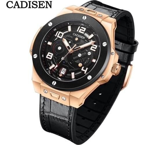 CADISEN New Automatic Mechanical Watch Men Luxury Brand Sports Waterproof Watches Sapphire Wristwatch Japan NH35A Relojes Hombre