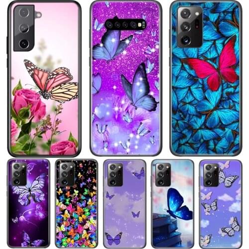 Cool Butterfly Aesthetic For Samsung Galaxy S21 S20 FE Ultra S10 S10E Lite 5G S9 S8 S7 S6 Edge Plus Phone Case