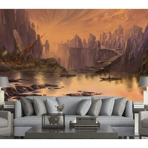 Decorative wallpaper Game scenery background wall painting