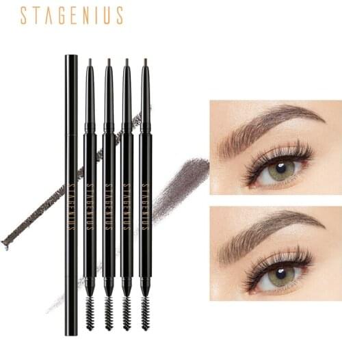 STAGENIUS Eyebrow Triangle Head Long Lasting Waterproof Eyebrow Pencil Silky Eye Makeup Korean Cosmetics Maquillaje TSLM1