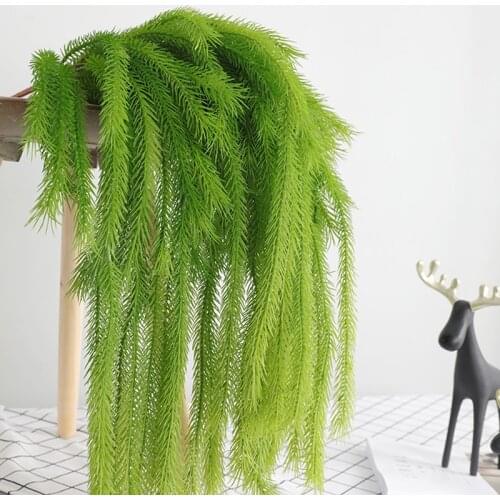 Artificial Plant Wall Hanging Decoration Cedar Wedding Arrangement Home Garden Outdoor Hanging Decor Fake Plant