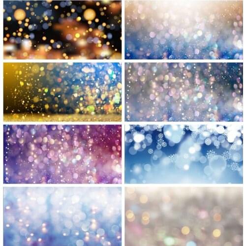 Laeacco Light Bokeh Glitters Polka Dots Stars Photography Backgrounds Newborn Backdrops Wedding Photophone Birthday Photocall