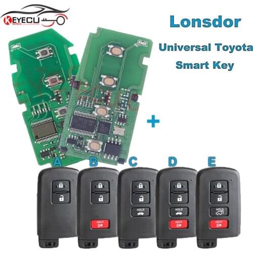 Lonsdor Smart Key Universal Remote Key for Toyota Smart 8A for K518 KeyTool Support Renew and Rewrite