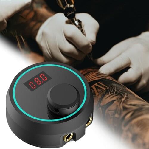 Mini Tattoo Power Supply with LED Digital Display Professional Voltage Regulator Coil Rotary Machines Adapter Tattoo Accessories
