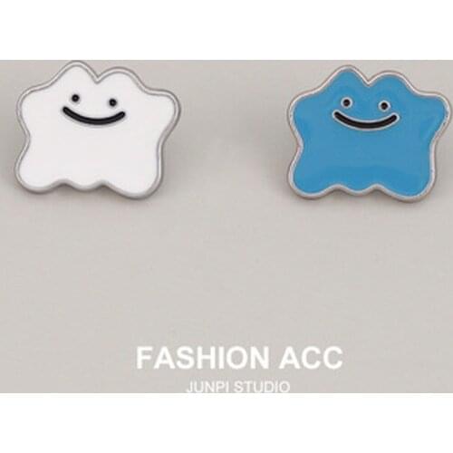 Soft Slime Hard Enamel Pins Cute Cartoon Elf Lapel Pin Video Game Fan Collection Metal Badge Fashion Accessories Gift