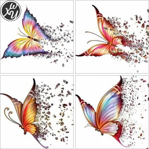 Butterfly Diamond Painting Animal Mosaic Art Cross Stitch Kit Full Diamond Embroidery Accessories Rhinestone for Home Decoration