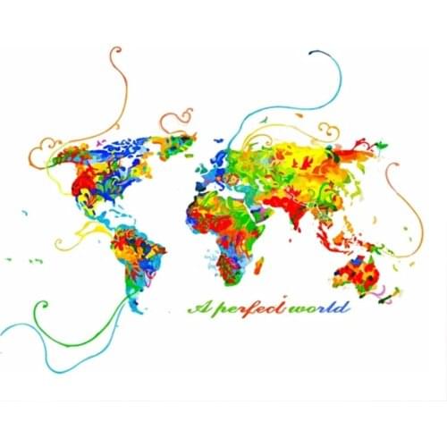 DIY Oil Painting By Numbers Landscape map Home Decor Acrylic Paint Drawing By Numbers Snow Christmas Gift