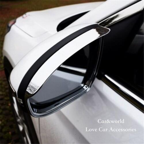 For Hyundai Tucson 2015-2019 Rear View Mirror Rain Eyebrows Cover Door Mirrors Rain Sun Visor Shade Protector Car Accessories