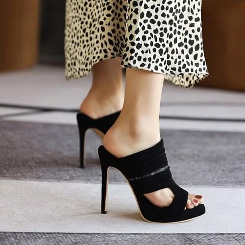 New Arrival 2021 Summer Fashion Gladiator Woman Sandals 12CM Party Slippers Peep Toe Flip Flops Shoes Biggest Size 30-52 21-3