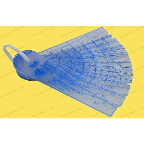 Taiwan) plastic plug plastic plastic feeler feeler gauge feeler car with plastic plugs with PVC sheet 0.05-2.0mm. 20 sheet