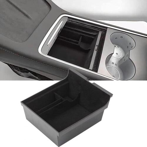 Storage Tray Convenient High Capacity ABS Car Center Console Drawer for Tesla Model 3/Y 2021 Stowing Tidying InteriorAccessorie