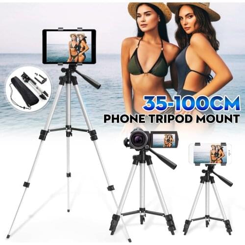 Portable Tripod Holder Stand for Canon Adjust Tripod for Camera Smartphone Tripods Cam DSLR Mount Selfie holder with Phone Clip