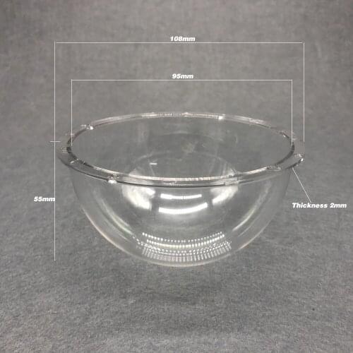 4 Inch Outdoor Anti-Aging Anti-UV High Light Transmission Acrylic Clear Cover Surveillance CCTV Camera Housing Transparent Case