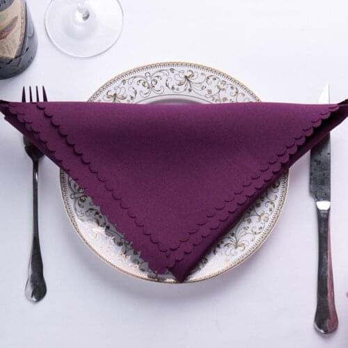48x48cm tablecloths mouth cloth napkins Polyester Satin Handkerchief Cloth Table Napkins Wedding Table Decoration Home Textiles