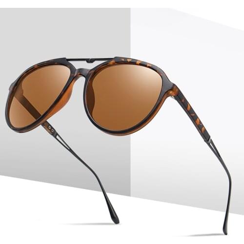 NEW Polarized Sunglasses Men Women Black Trendy Retro Pilot Female Driving Sun Glasses For Car oculos de sol feminino