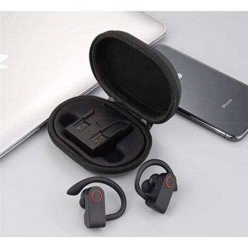 TWS A9 5.0 Bluetooth Earphone wireless Headphones Ear-hook sports Stereo earbuds Headset IPX5 waterproof with mic charging box