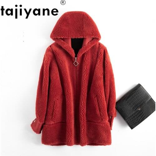 Tajiyane Womens Jacket 2020 Female Real Wool Fur Coats Woman Natural Sheep Shearing Jackets Women Clothes Abrigo Mujer TN226