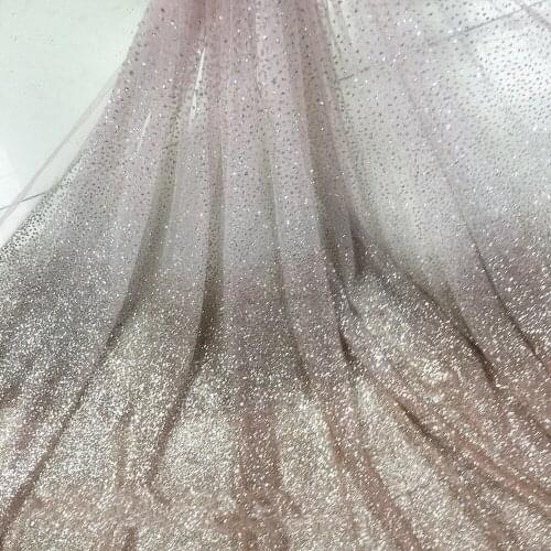 1M/Lot 8colours bronzed mesh gradient hot gold sequins cloth dress stage wedding dress sequin fabric