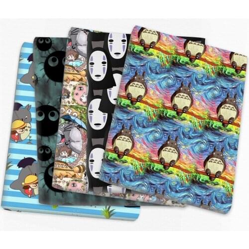 50*145cm Japan Cartoon Polyester Cotton Fabric for Tissue Sewing Quilting Fabrics Needlework Material DIY Handmade,c17339