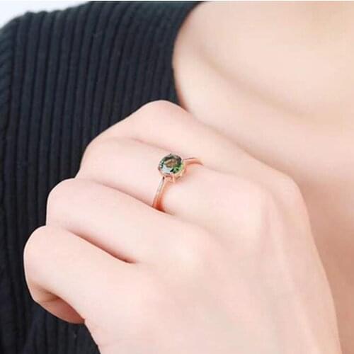 925 silver with natural imported candy tourmaline gemstone ring Colorful color Perfect cuts Adjustable opening