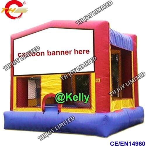 Free door shipping 4x4m inflatable bouncer for commercial rental, cheap inflatable bounce house, kids inflatable bounce castles