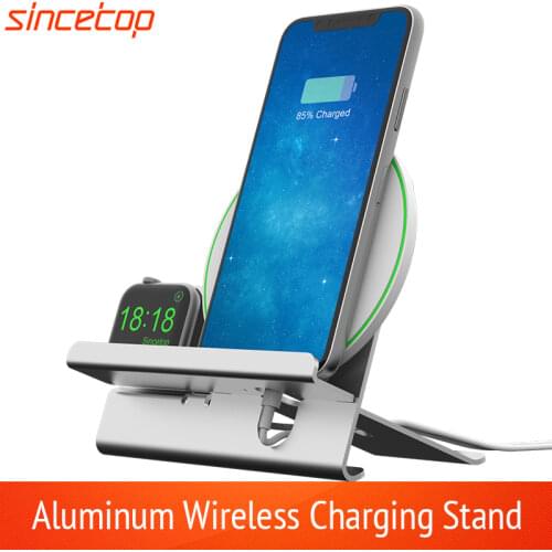 2 in 1 Fast Charging Qi Wireless Charger for Apple watch 1 2 3 4 For iPhone XS Max XR X 8 Plus For Samsung S9 Note 9 For Xiaomi
