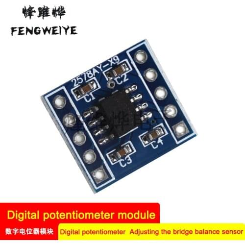 Panel X9C104 Digital Potentiometer Module 100th Order Digital Potentiometer Adjusting Bridge Balance Sensor