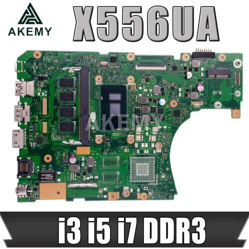 For Asus X556U X556UA X556UAK X556UAM X556UJ X556UV X556UF X556UR X556UB Mainboard X556UQ laptop Motherboard i3 i5 i7 DDR3 DDR4