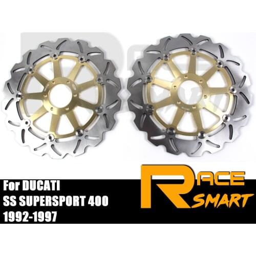 For DUCATI SS SUPERSPORT 400 1992-1997 Motorcycle 1 Pair CNC Front Brake Disks Discs Rotors 1992 1993 1994 1995 1996 1997