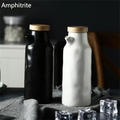 400ml Bottle Of Oily Bottle Vinegar Creative House Leakproof Ceramic Vase Small Soy Sauce Pot Oil Can Temper Bottle Supplies Of