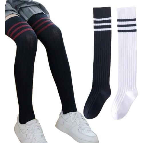 Autumn winter new children boys girls stockings student striped warm stockings kids boys girls high stockings children tights
